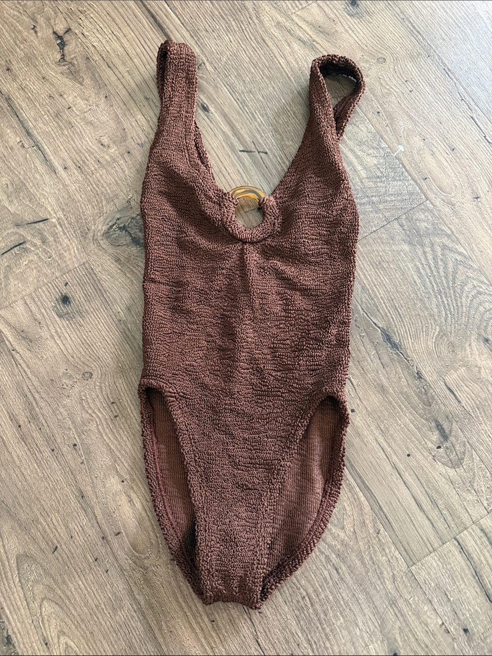 Hunza G. Womens Hunza G Celine One-Piece, Brown